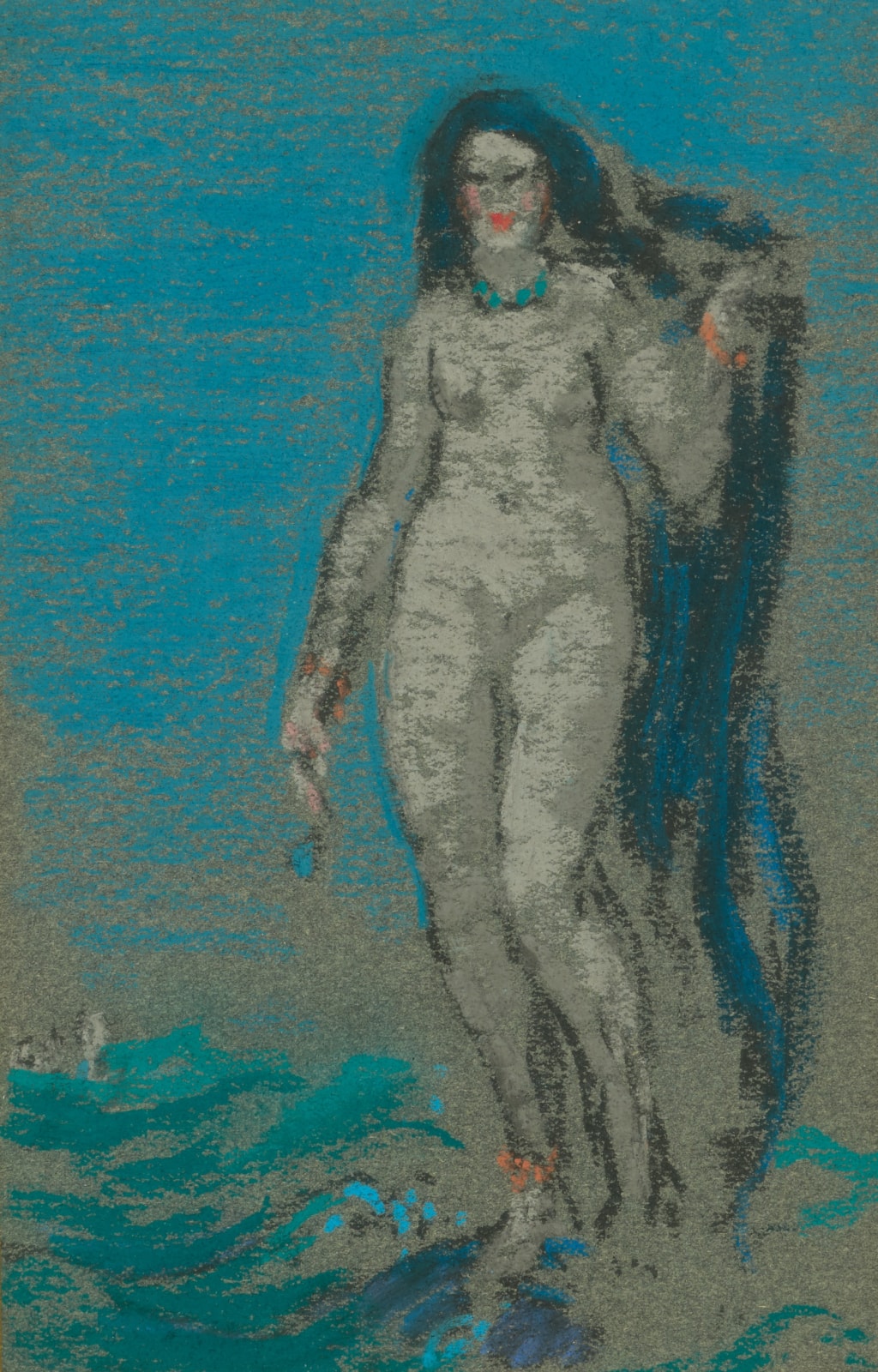 William Penhallow Henderson, Nude with Coral Bracelet II, c. 1916