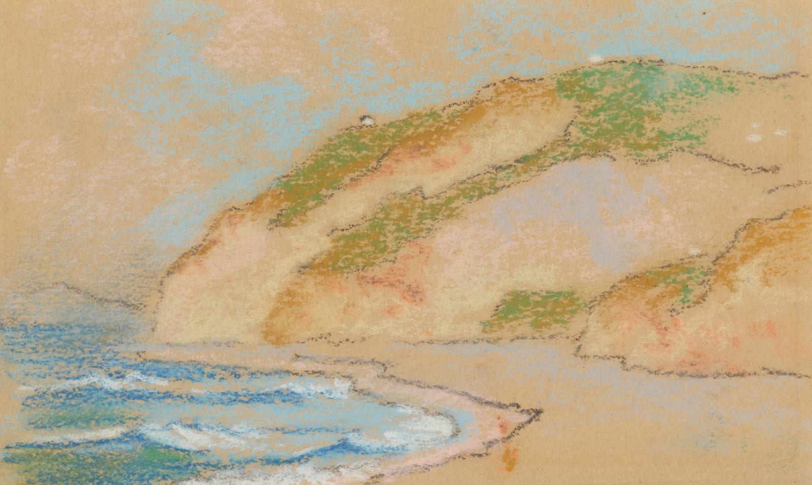 William Penhallow Henderson, Cliffs - Bidart, France, d. 1911