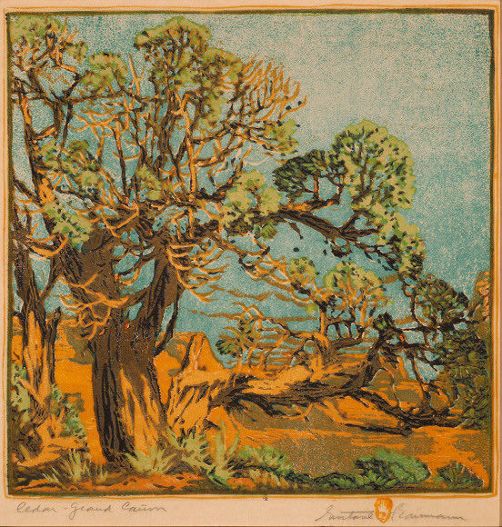 Gustave Baumann, Cedar Grand Cañon