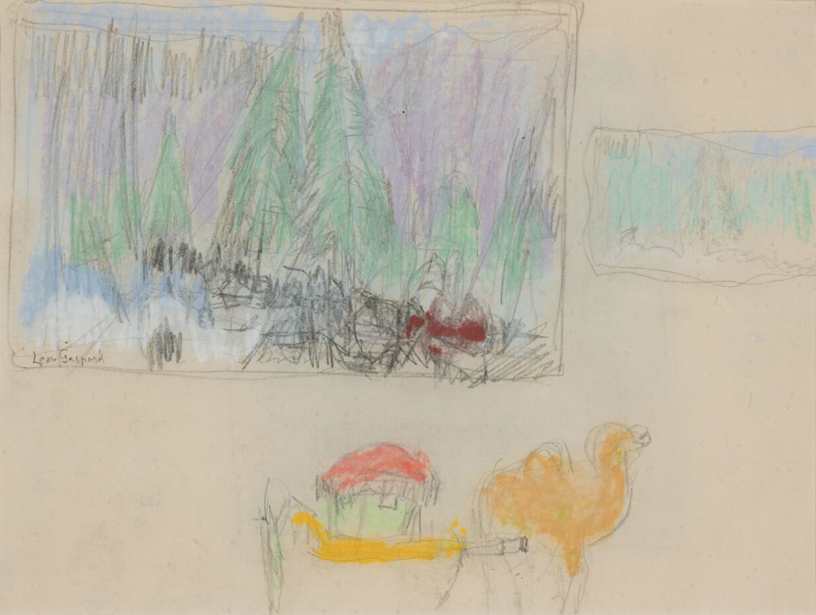 Leon Gaspard, Sketches of a Forest and a Camel