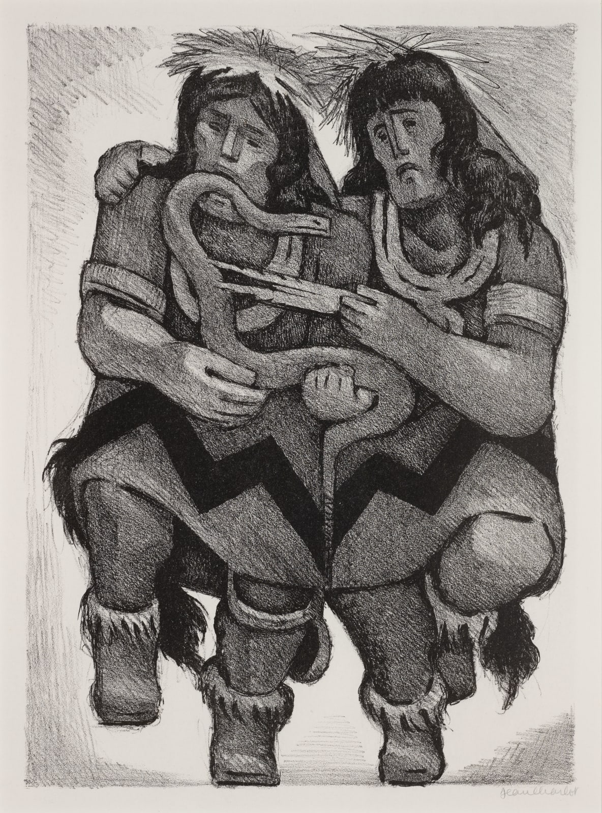 Jean Charlot, Indian Snake Dance, 1952