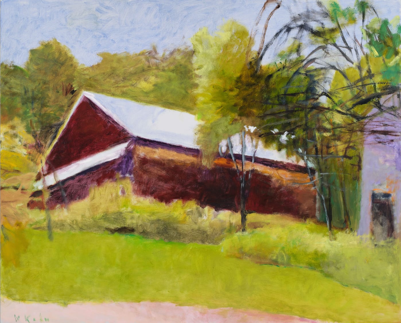 Wolf Kahn, Matt's New Barn, d. 2007