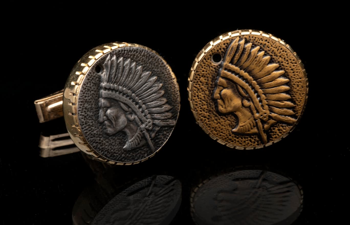 Yazzie Johnson and Gail Bird, Cufflinks, d. 2024