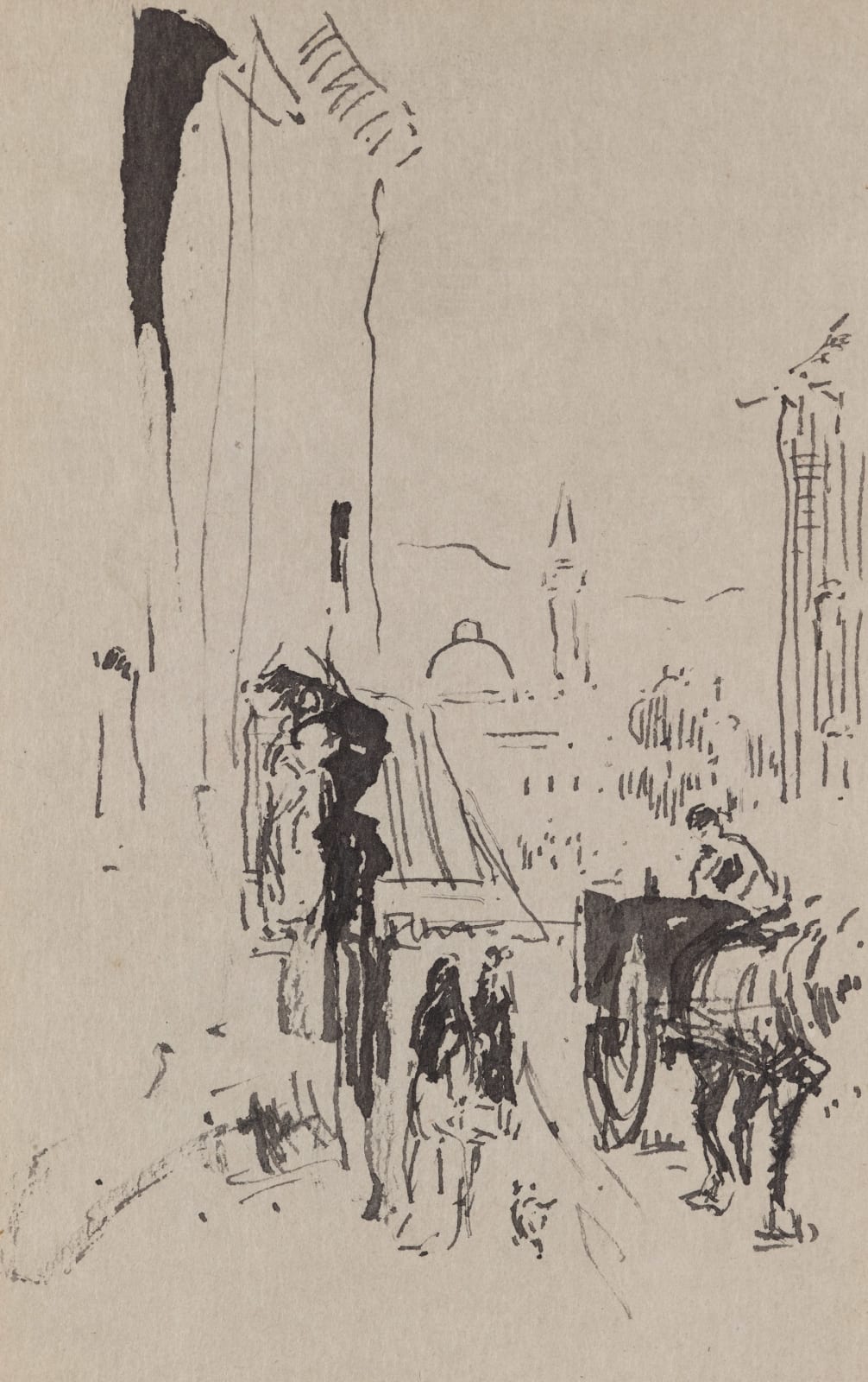 William Penhallow Henderson, Street Scene, Spain, d. 1903