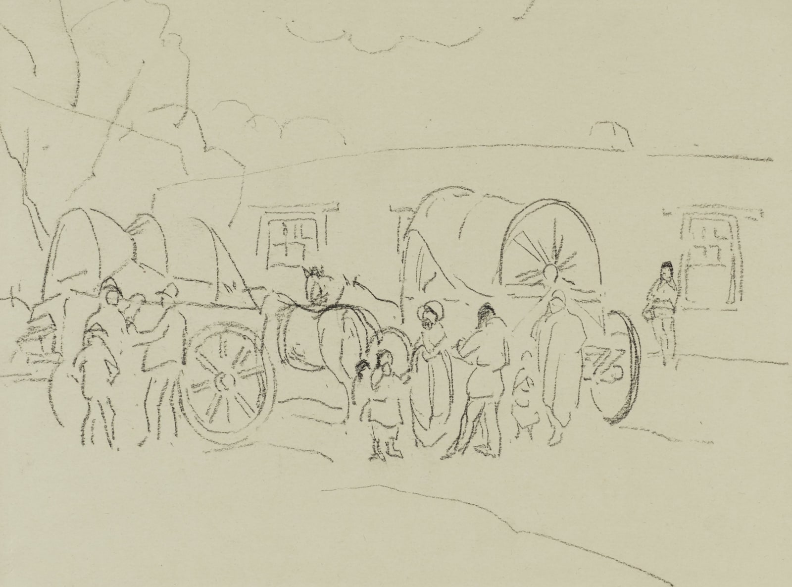 William Penhallow Henderson, People and Trade Wagons