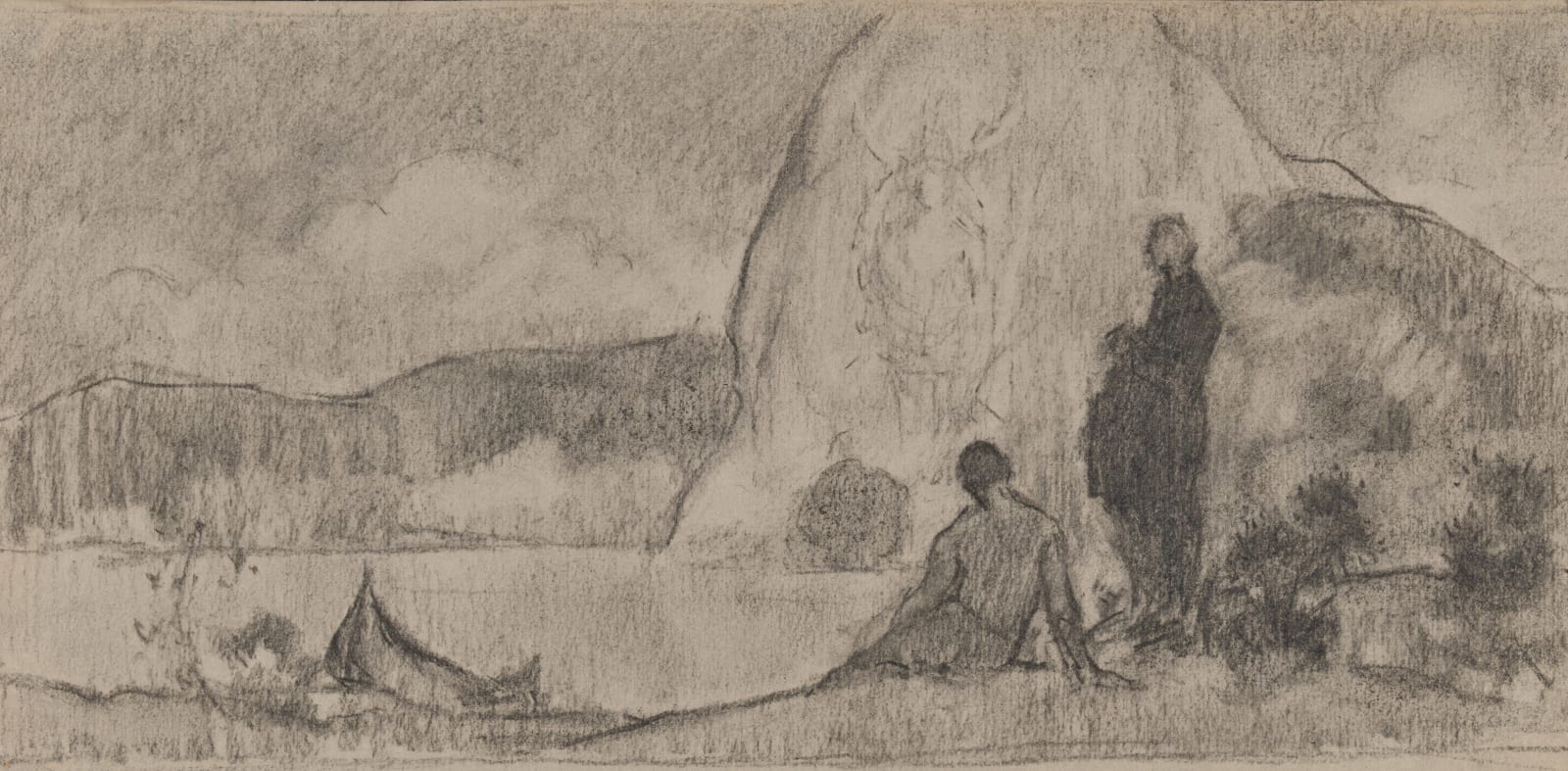 William Penhallow Henderson, Variation Sketch for Joliet High School Mural, d. 1906