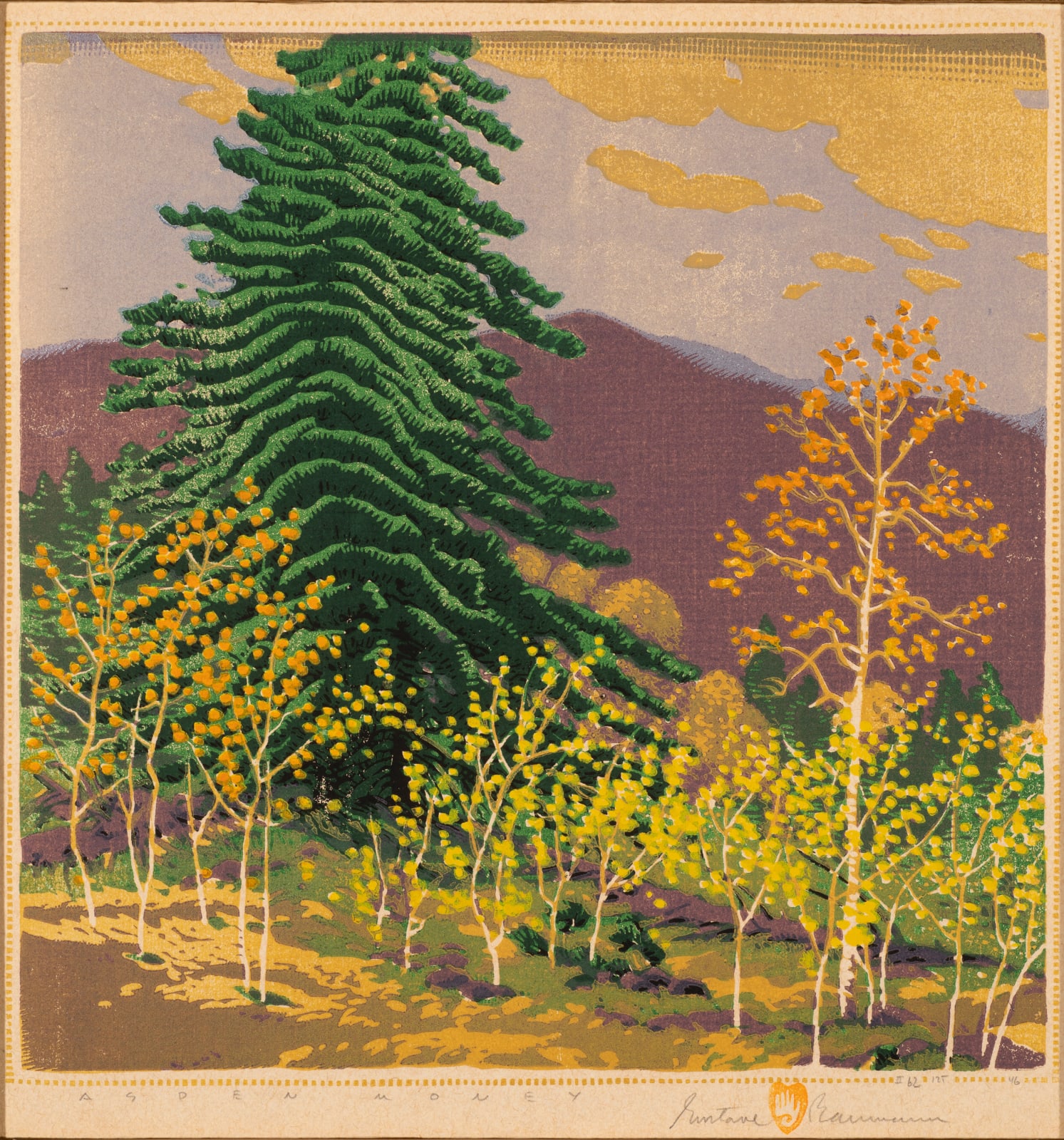 Gustave Baumann, Aspen Money, d. 1946