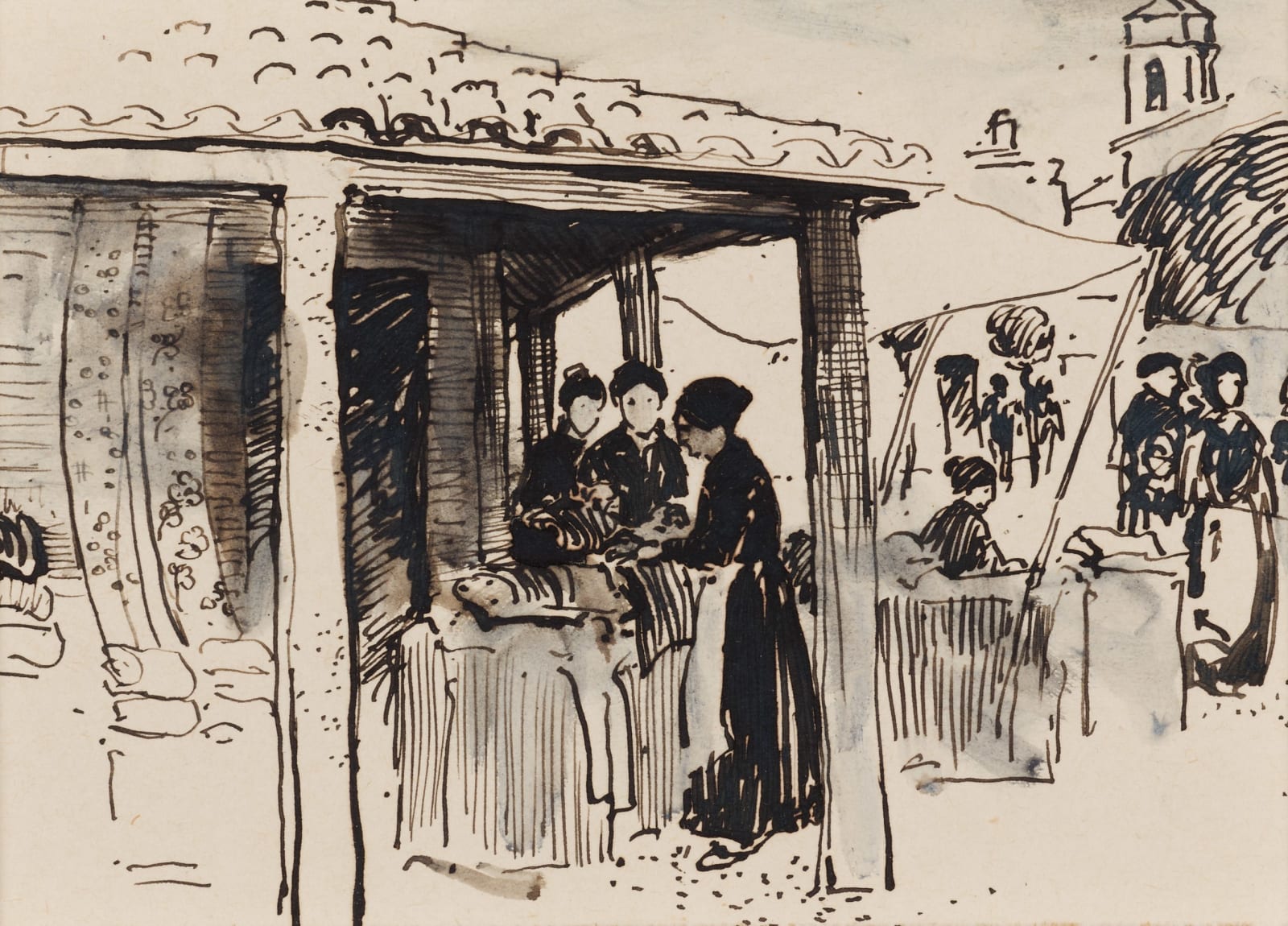 William Penhallow Henderson, Spanish Market - Spain, d. 1903