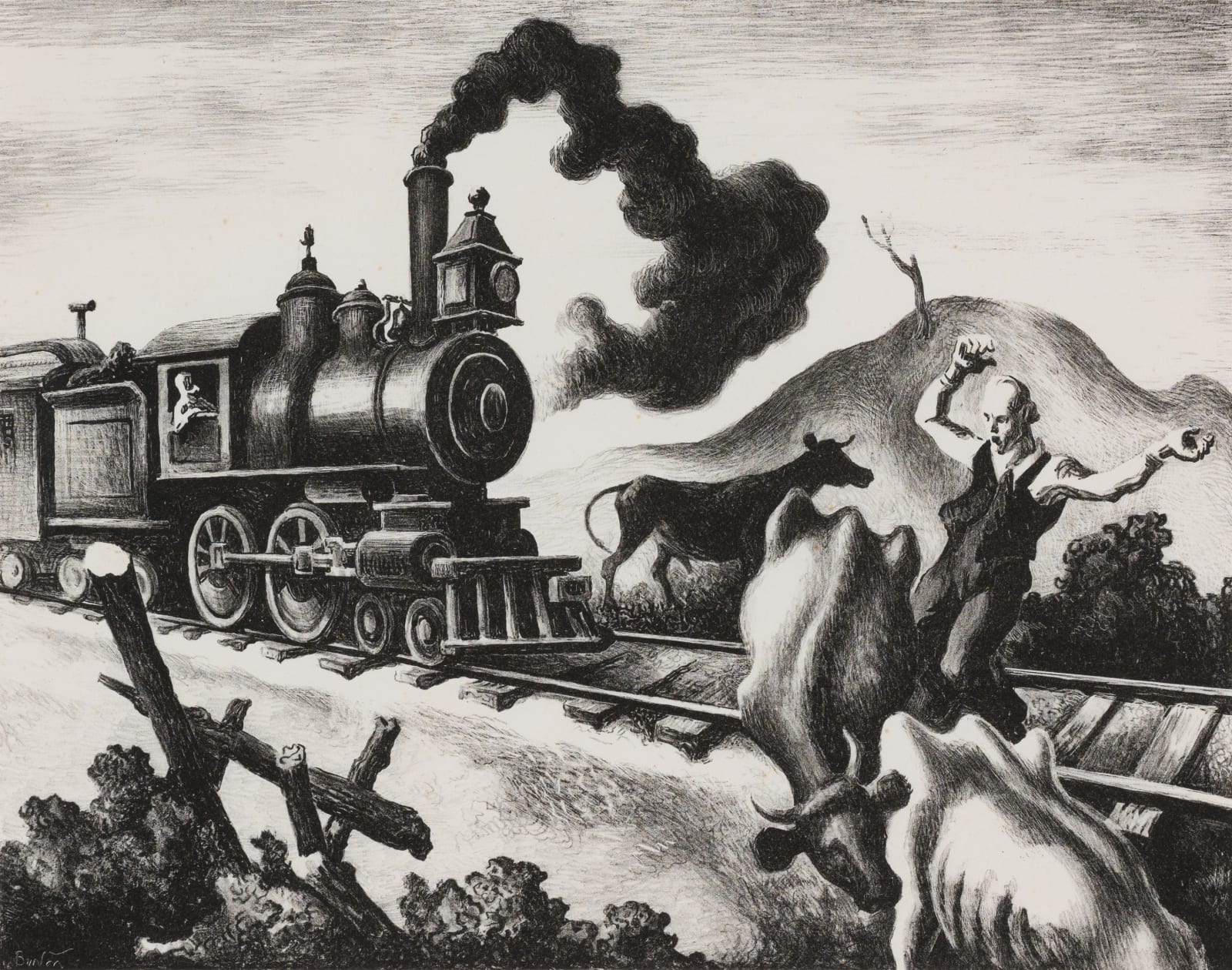 Thomas Hart Benton, Slow Train Through Arkansas, d. 1941