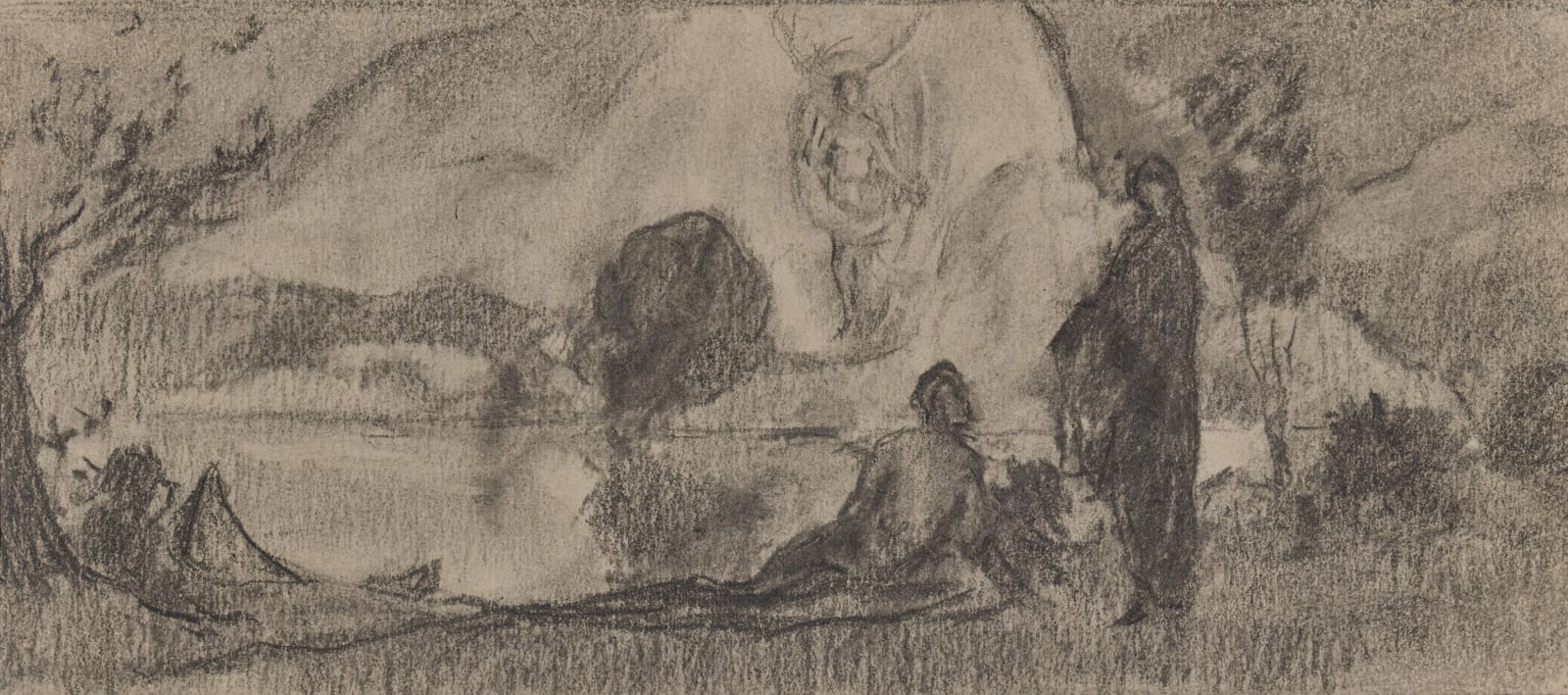 William Penhallow Henderson, Sketch for Joliet High School Mural, dd. 1906