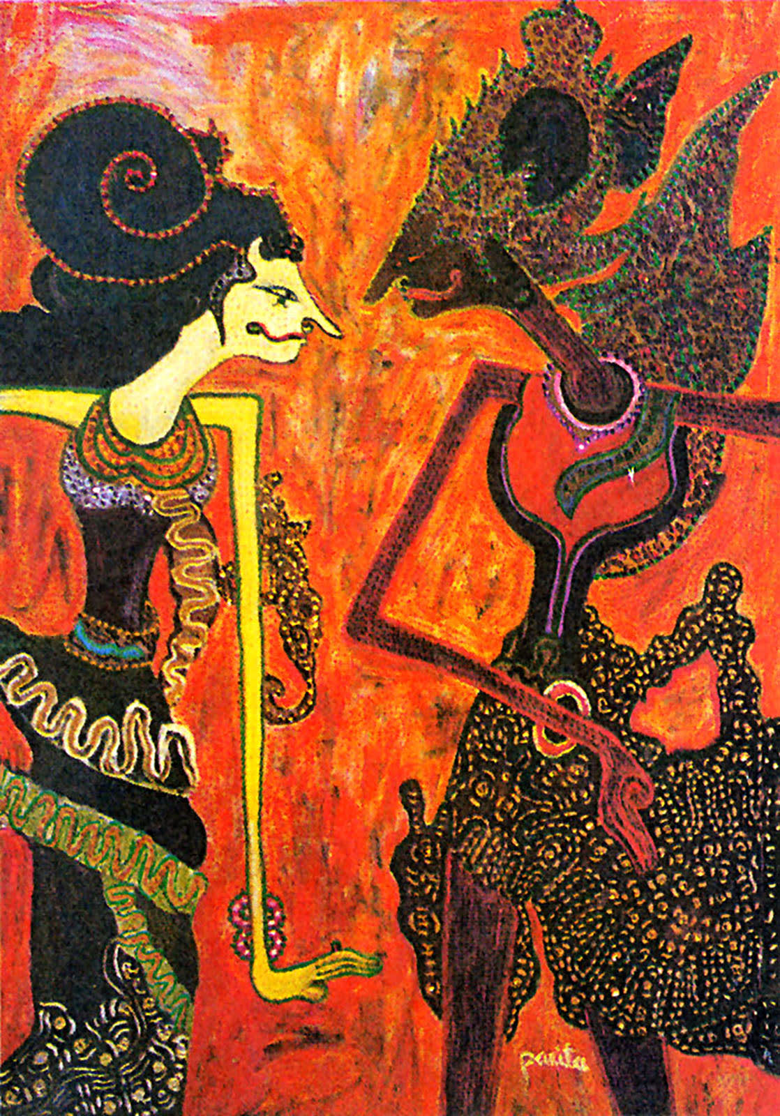 Masks and Spirits, Rama and Shinta III, 1996