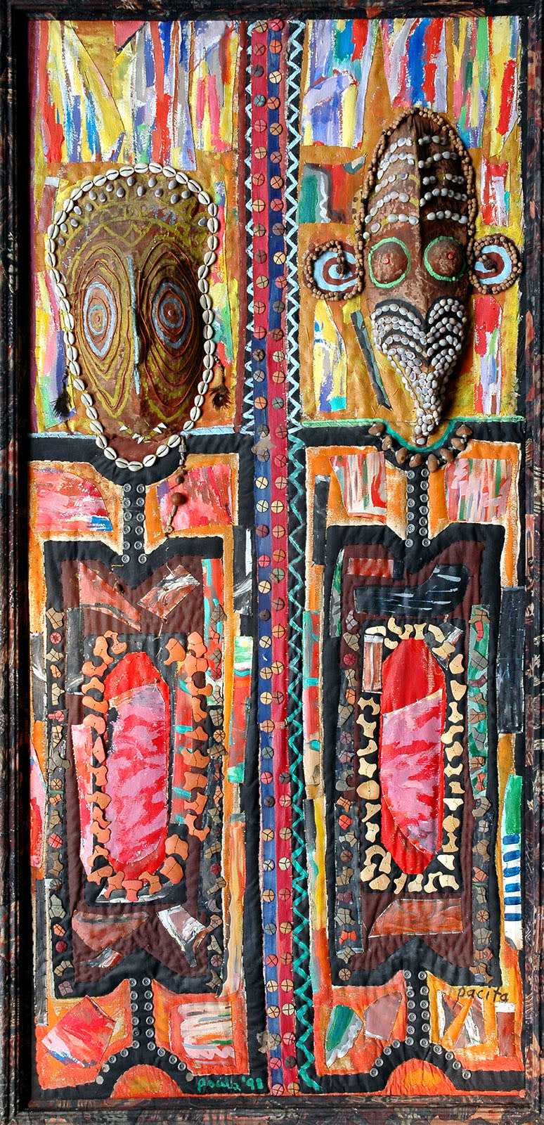 Masks and Spirits, Madang couple, 1991