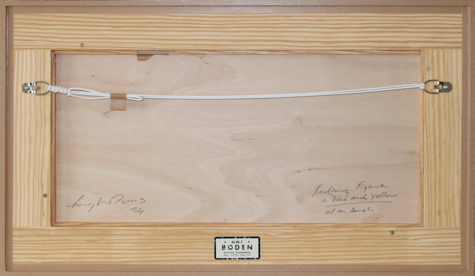 Leigh Davis, Reclining Figure in Blue and Yellow