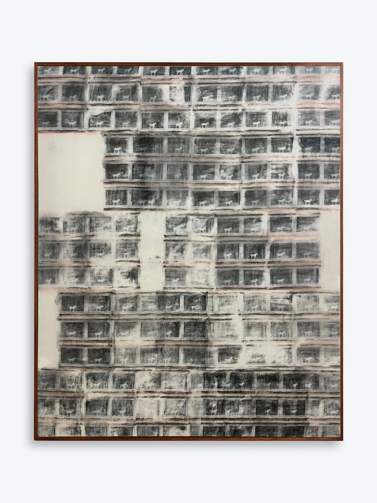 Zachary Merle, Horses in the Window II, 2025