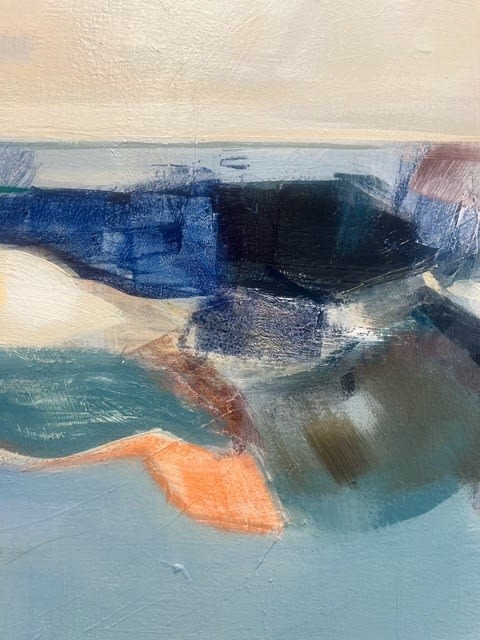 Hannah Bureau, Sienna and Teal Seascape, 2025