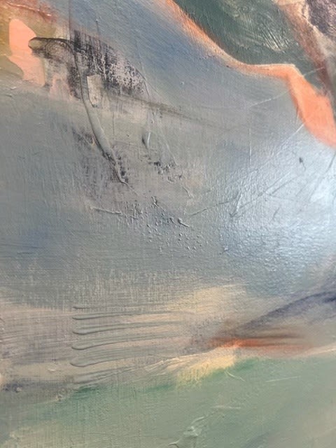 Hannah Bureau, Sienna and Teal Seascape, 2025