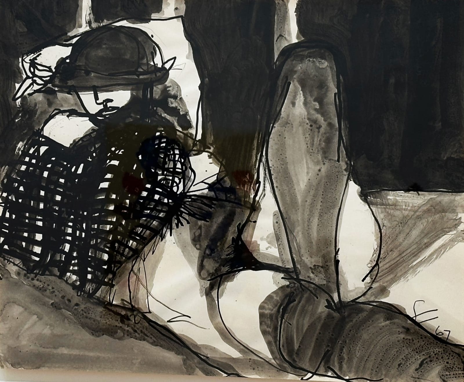 Frank Lobdell, Figure Drawing Series No. 147, 1967