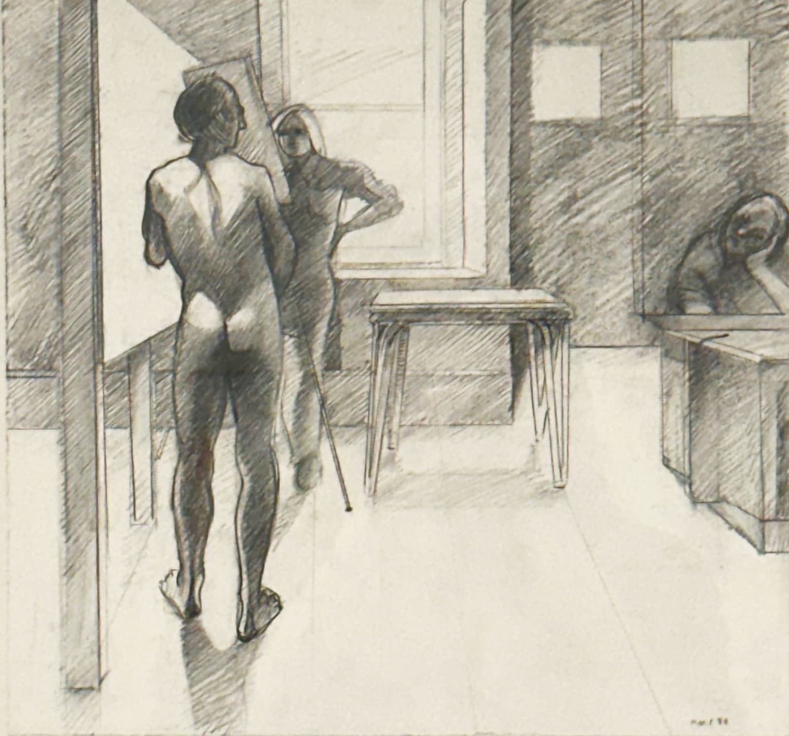 Theophilus Brown, In the Studio, 1980