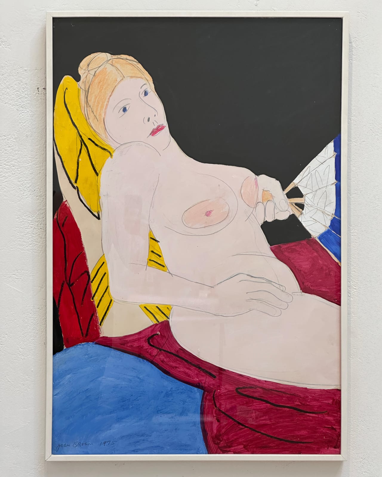Joan Brown, Reclining, 1975