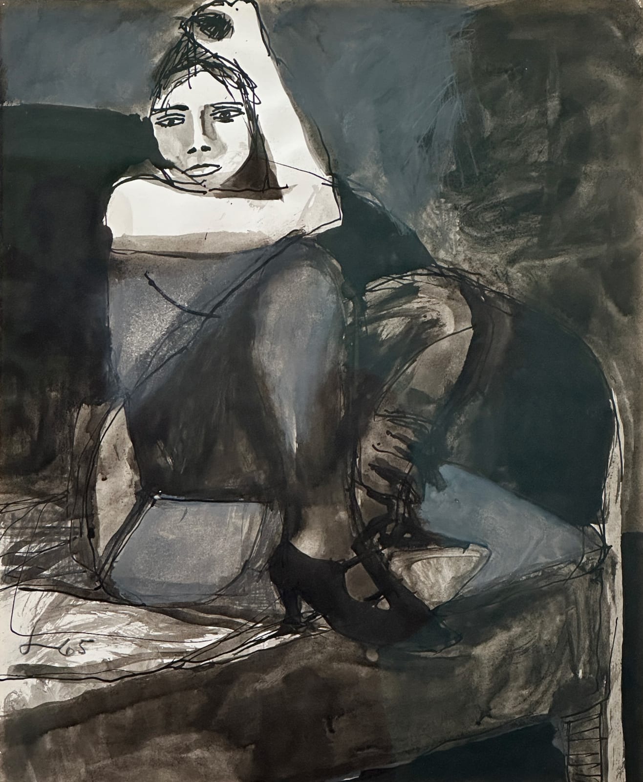 Frank Lobdell, Figure Drawing Series No. 118, 1965