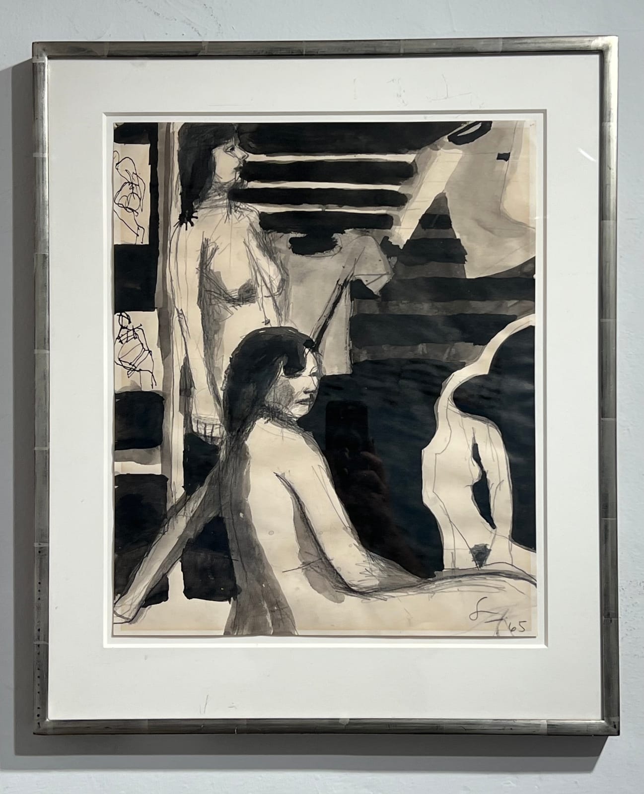 Frank Lobdell, Untitled (Two Models and Mirror), 1965