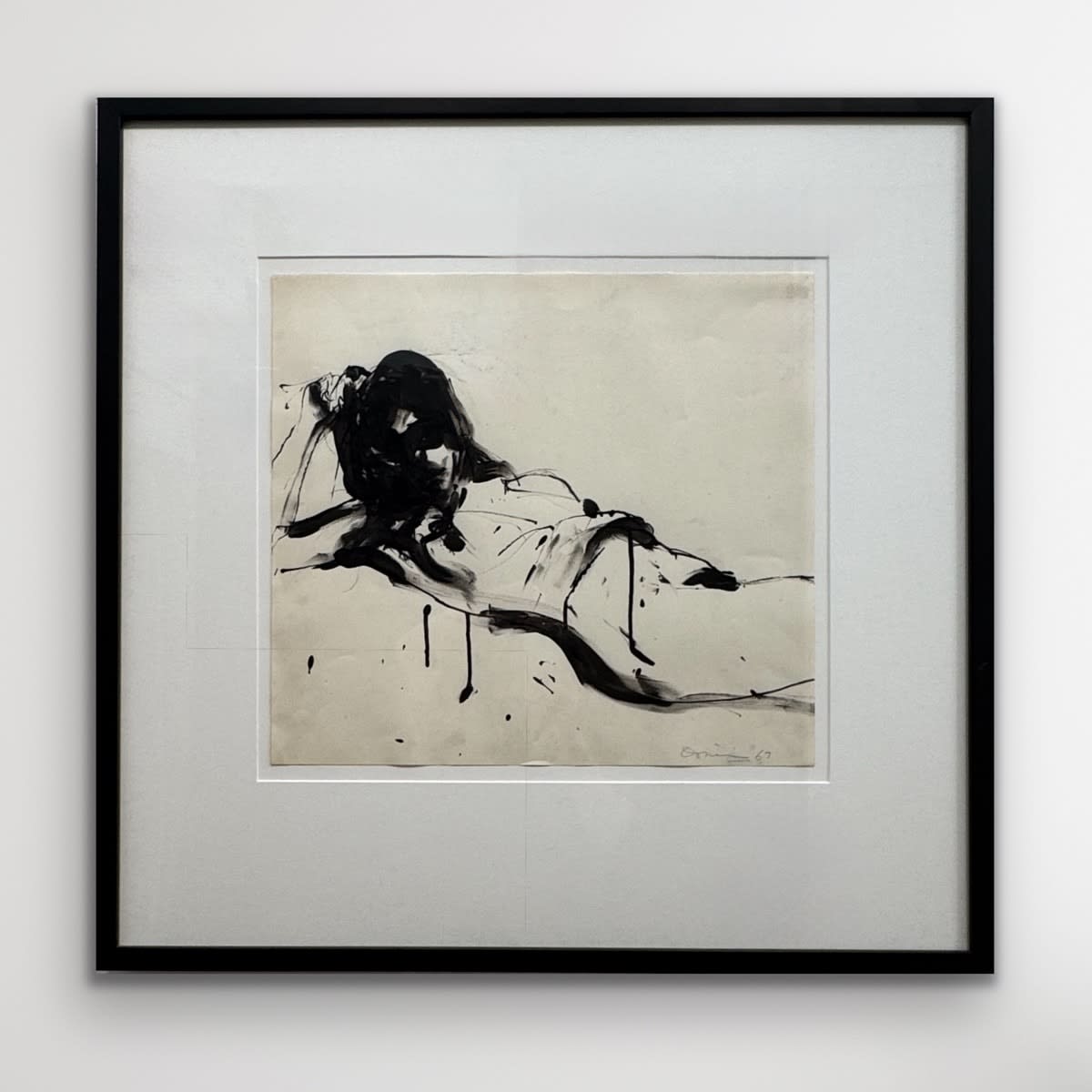 Nathan Oliveira, Figure with Hand on Head, 1967