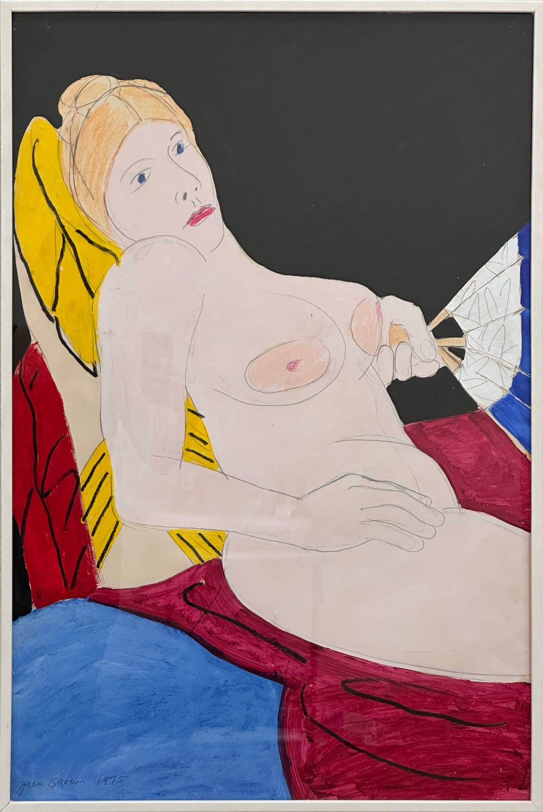 Joan Brown, Reclining, 1975