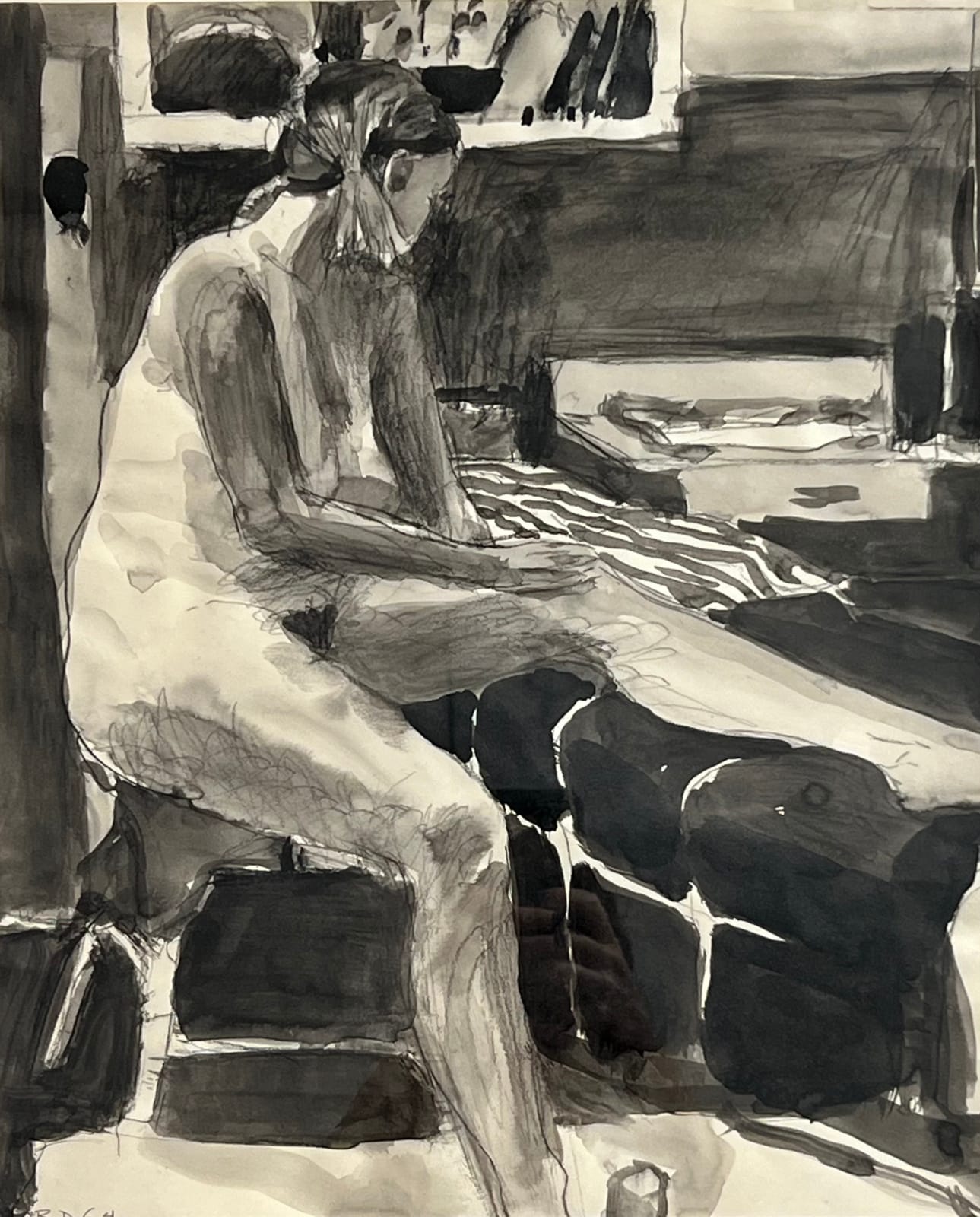 Richard Diebenkorn, Seated Nude, 1964