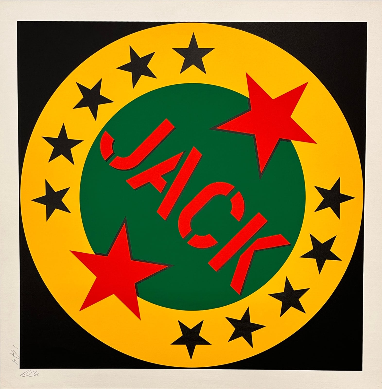 Robert Indiana, JACK from The American Dream # 2 series, 1982