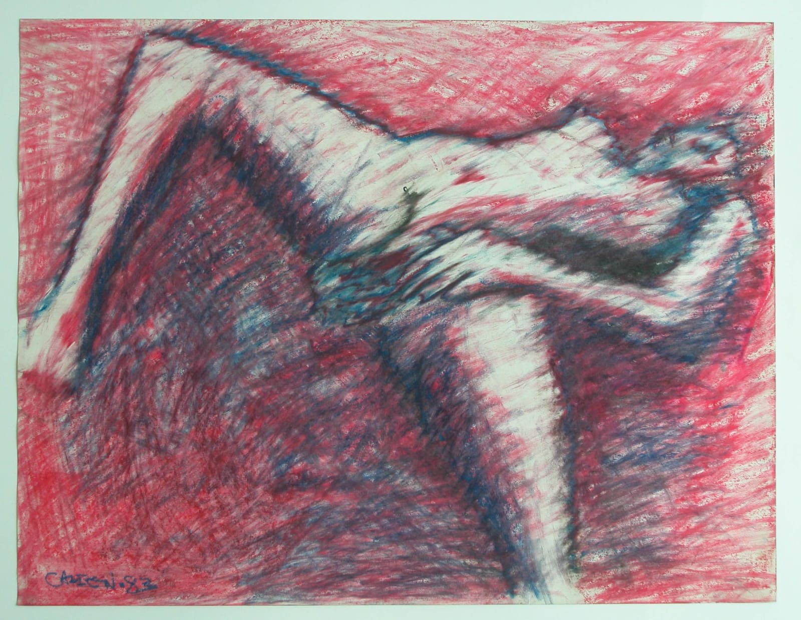 Eric Cadien, Foggy Female Nude, 1983