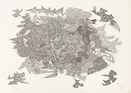 Ernesto Gonzalez Puig, Untitled, from Seis Pintores Cubanos suite, 1972