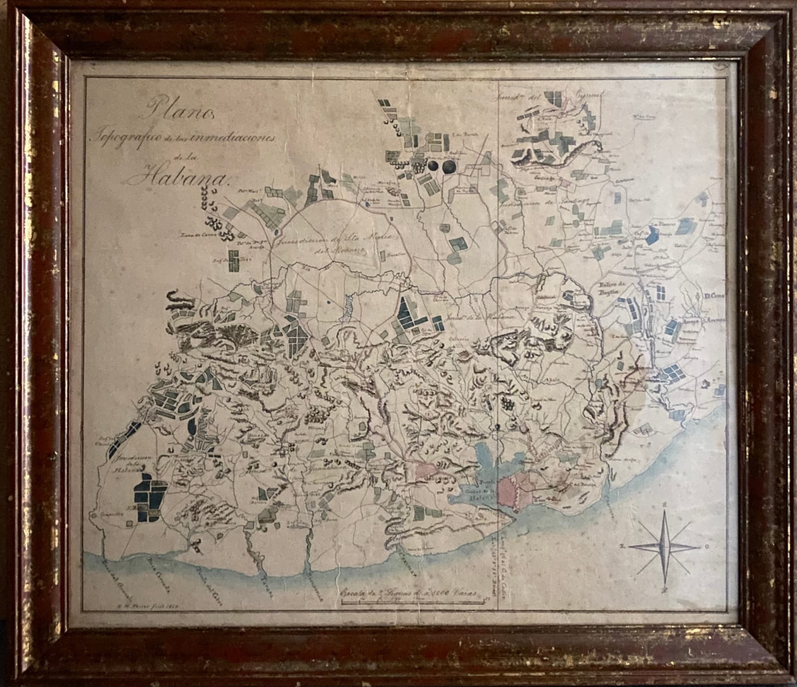 EM Fesser, Map of Havana, 1854