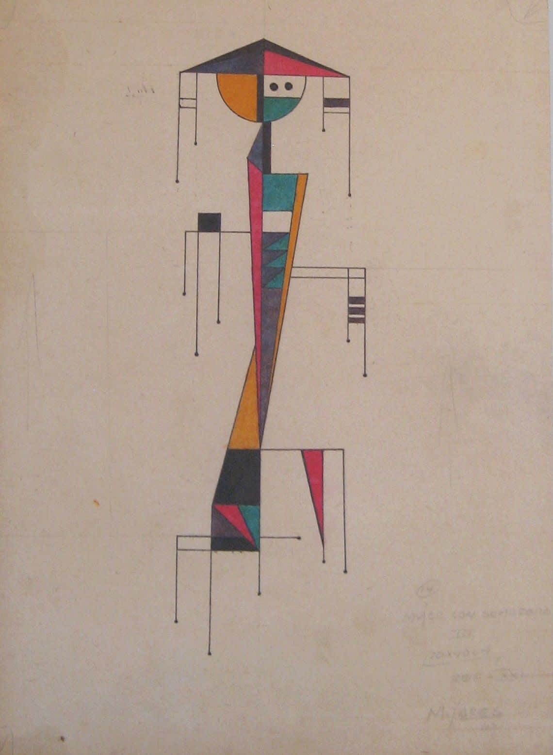 Jose Mijares, Mujer con Sombrero III (Ref XXI), 1963