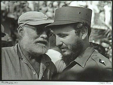 Osvaldo Salas, Fidel with Hemingway
