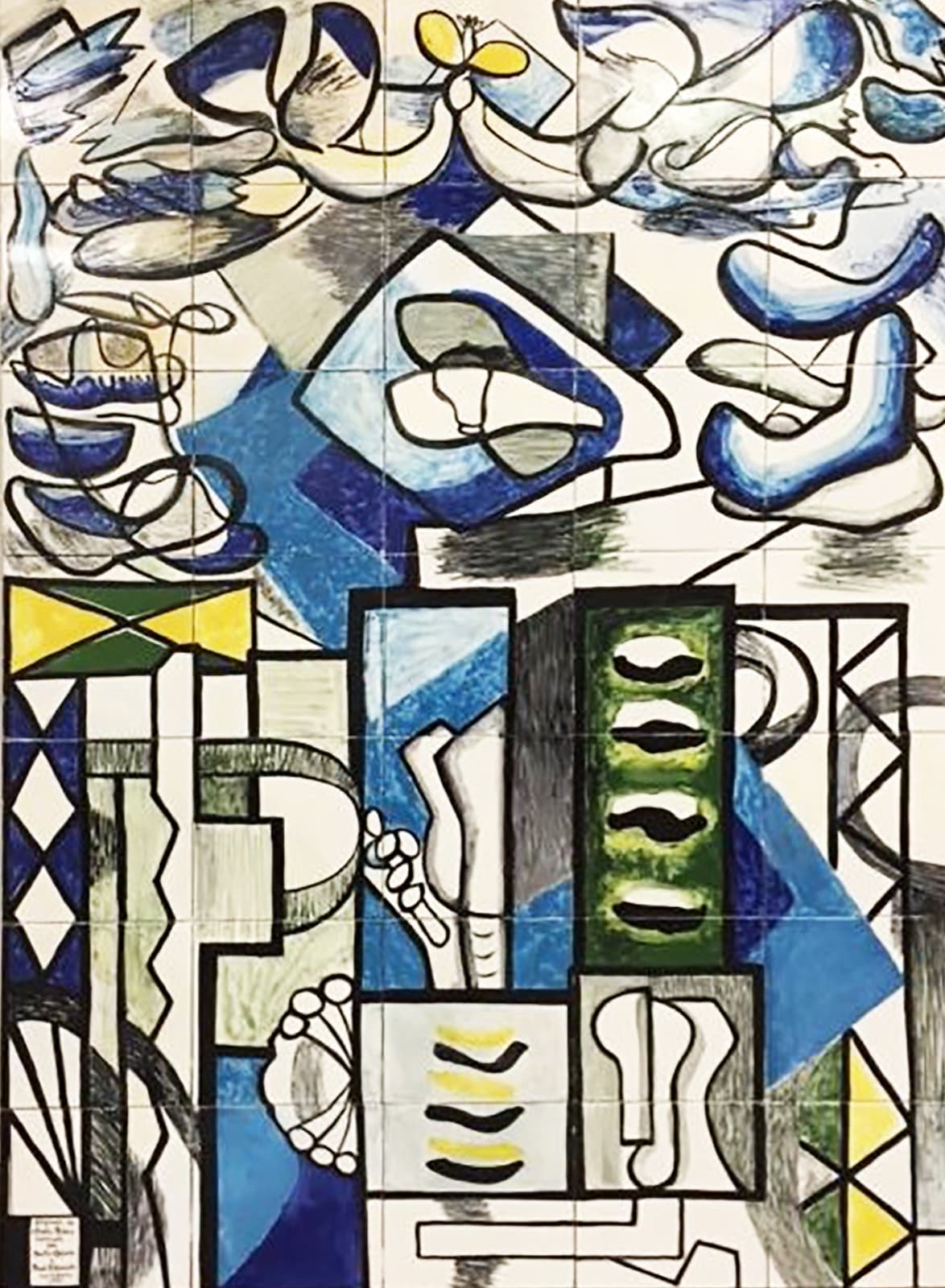 Amelia Peláez / Marta Arjona, Ceramic tiles based on an Amelia Peláez' tempera on paper, 1999