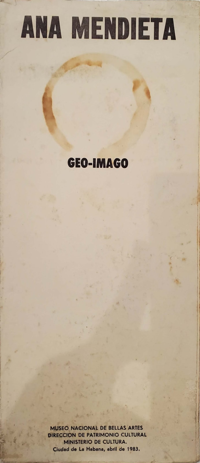 Ana Mendieta, 1983
