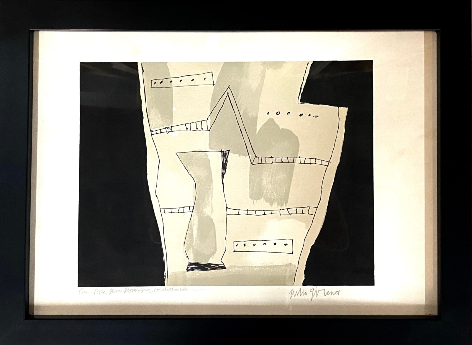 Julio Girona, Grabado (Abstraccion), N.D