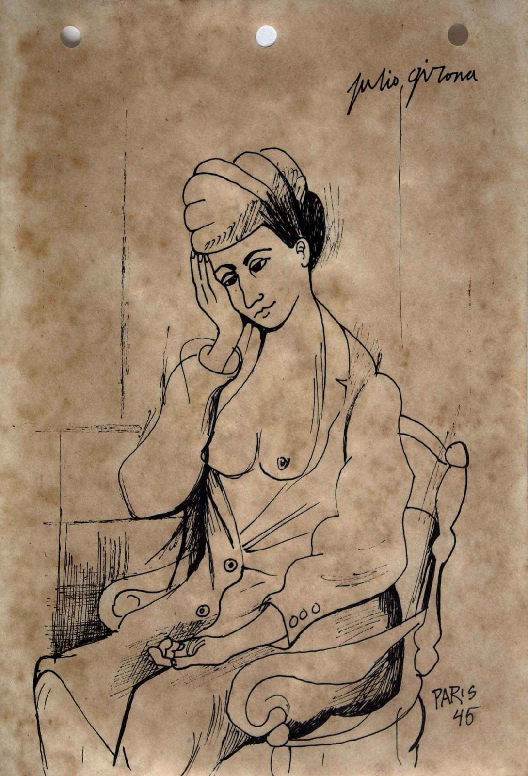 Julio Girona, Retrato, 1945