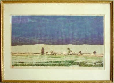 Tomas Sanchez, Paisaje cuando llega la lluvia, 1975