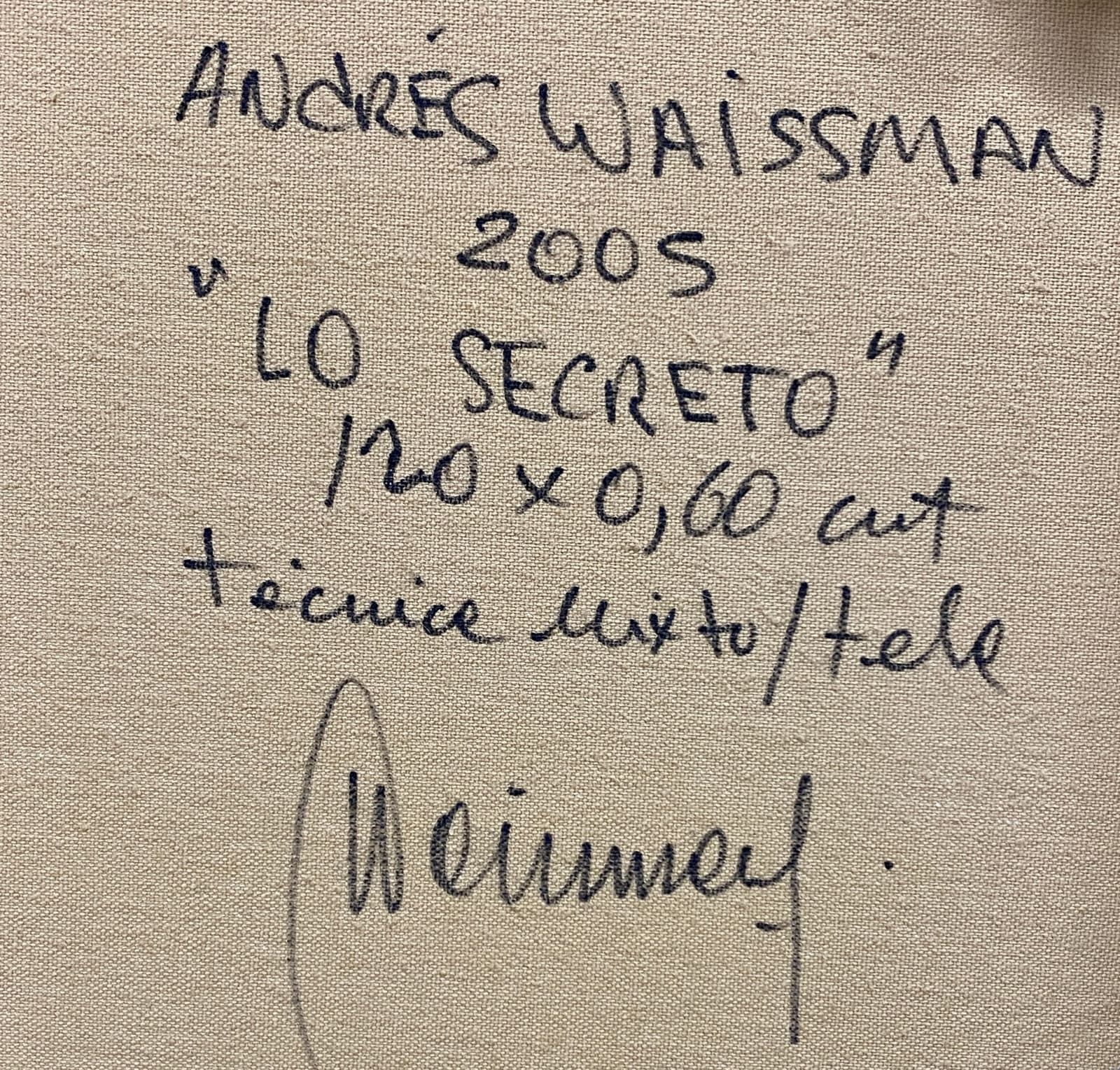 Andres Waissman, Lo Secreto, 2005