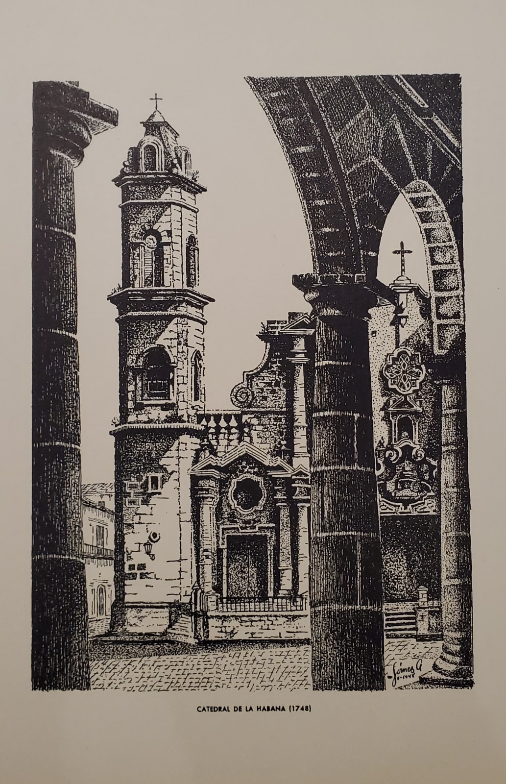 Cuba Colonial. Dibujos., 1948