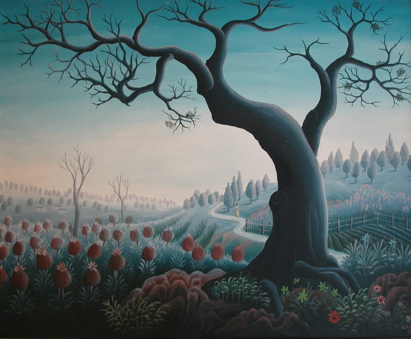 Roosevelt Sanon, Tree in Winter, 1983