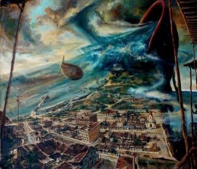 Vicente Hernandez, Paisaje de Pueblo, Dec 90