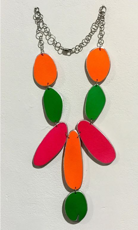 Carolina Sardi, Green, Pink & Orange Neon, 2015