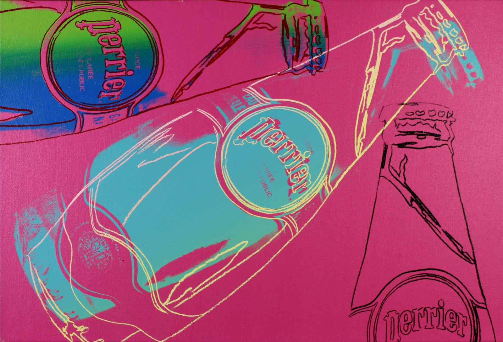 Andy Warhol, Perrier Bottles, 1984