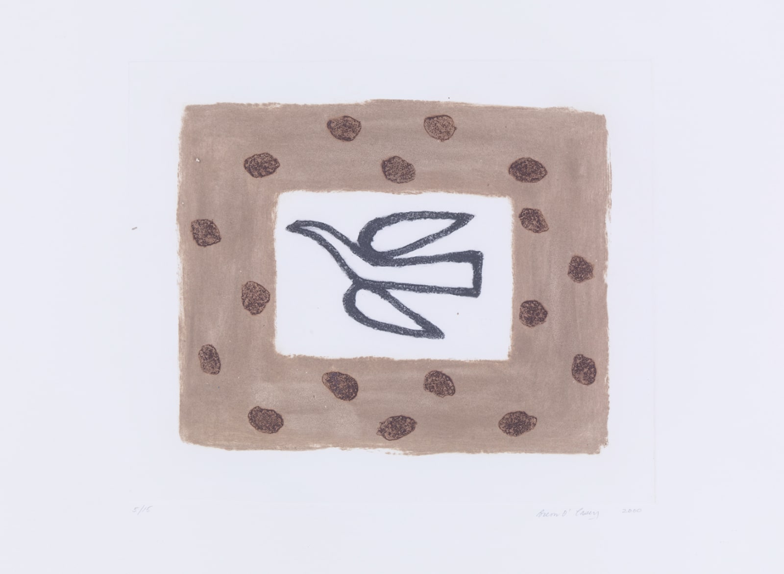 Breon O'Casey, Bird with Brown Dots, 2000
