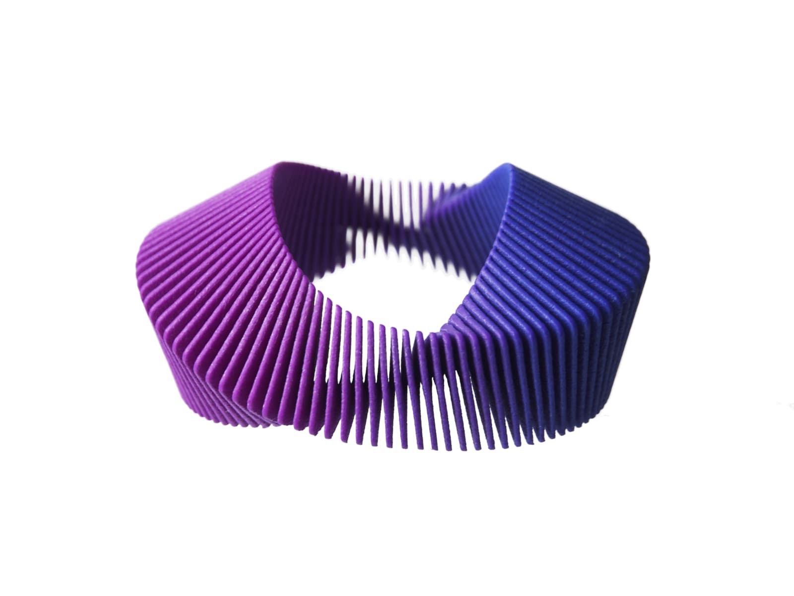 Lynne Maclachlan, Tri Flexible Statement Bangle (Purple)