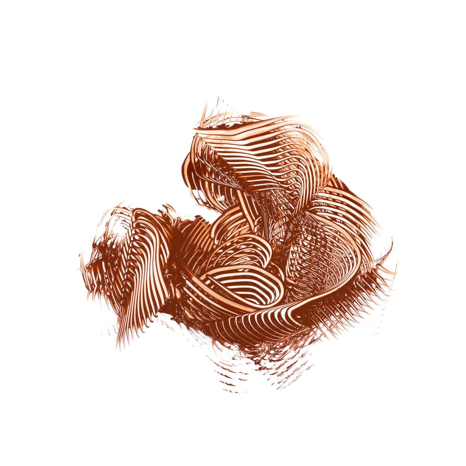 Bryan Kneale RA, Lockdown Print Brown, 2020