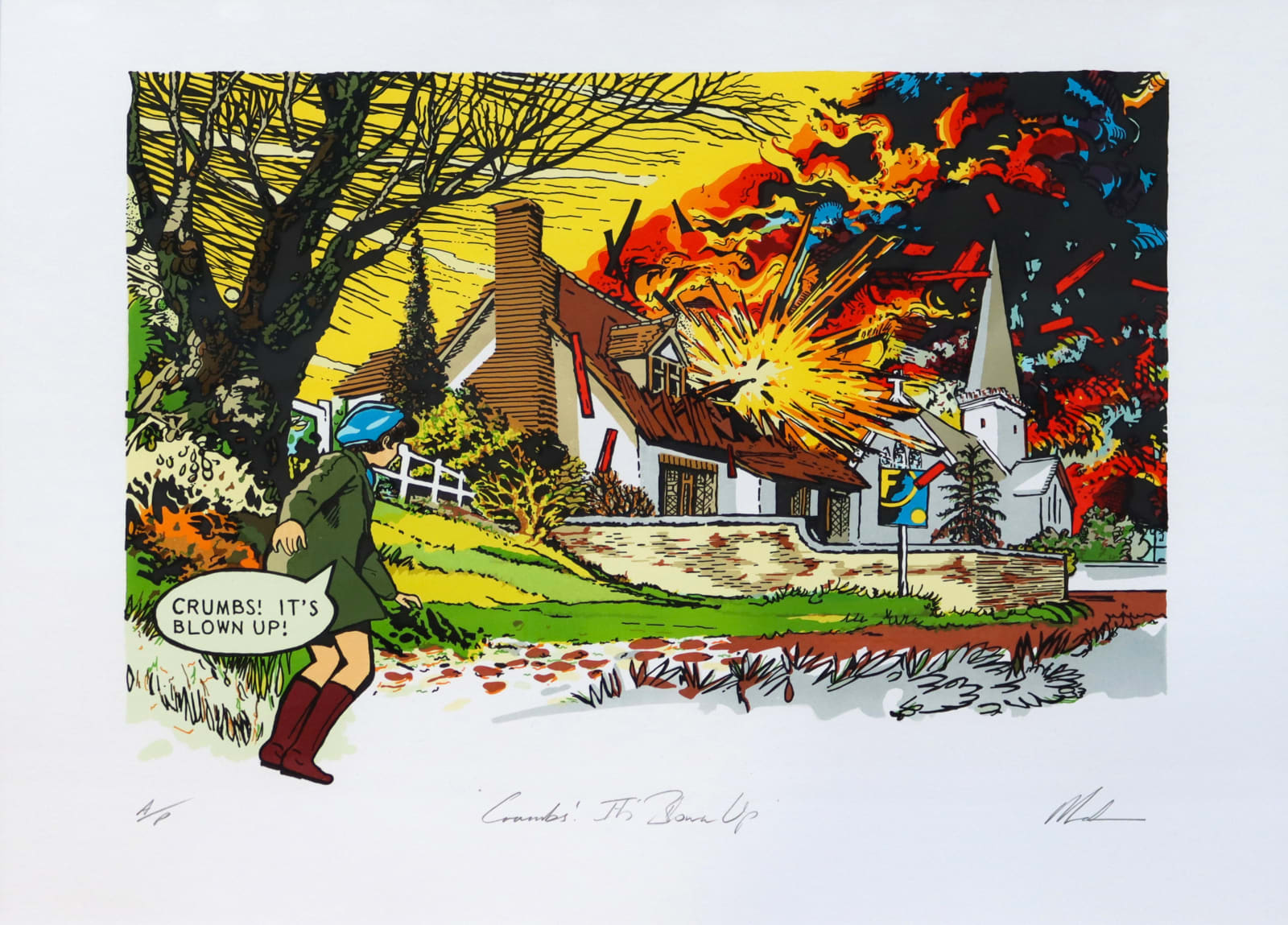 David Mach RA, Crumbs! It’s Blown Up, 2021