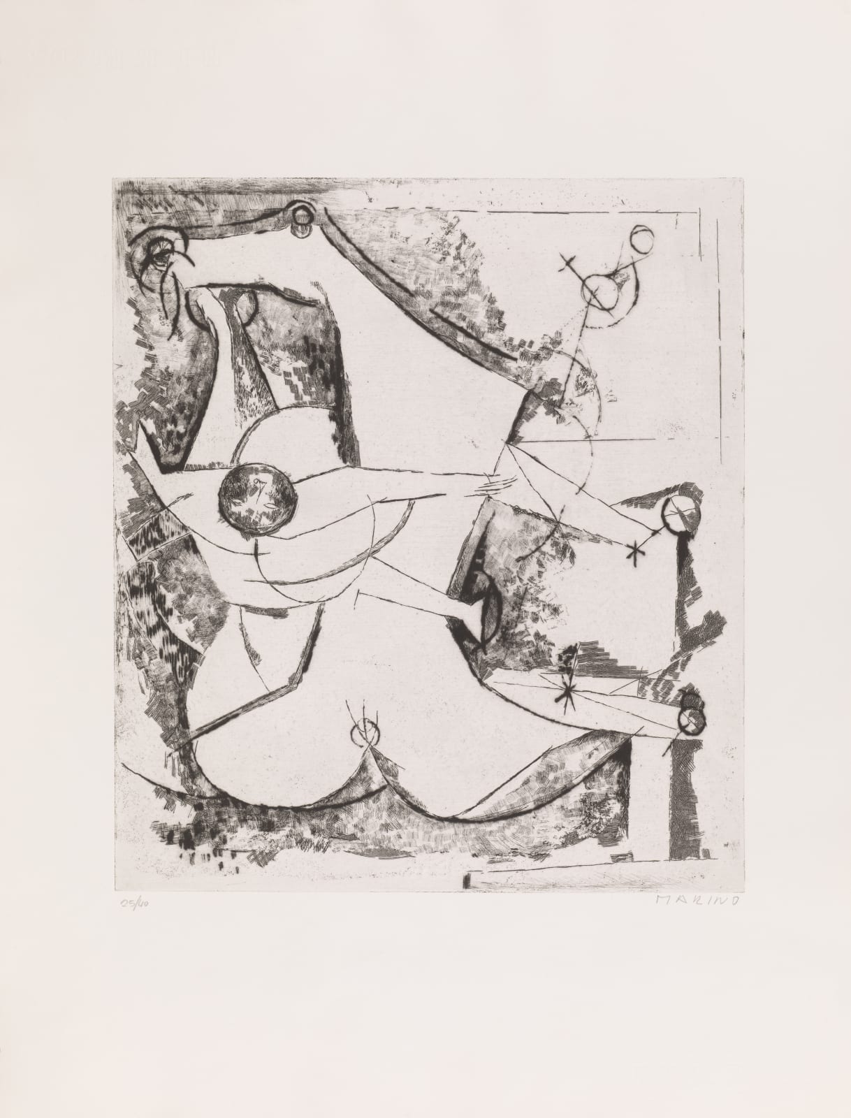 Marino Marini、scomposizione、希少画集画 Marino Marini, Decomposition (Scomposizione), 1970